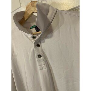 POLO GOLF SHIRT by‎ GOLFKNICKER.COM MEN'S Sz L White Pro Celebrity